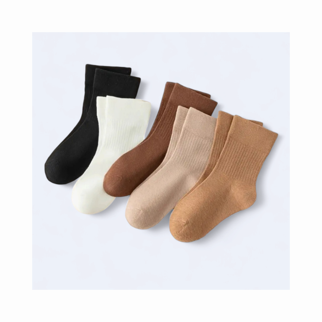 Plain Nude Socks - 5pack